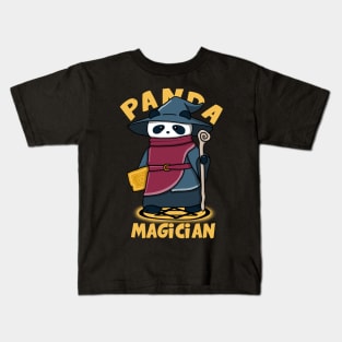 Panda Magician Kids T-Shirt